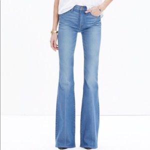 Madewell flea market flares in thom wash NWOT